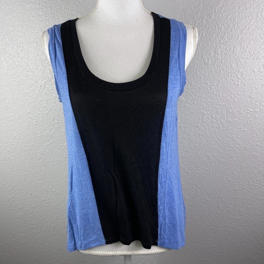 Black & blue tank top